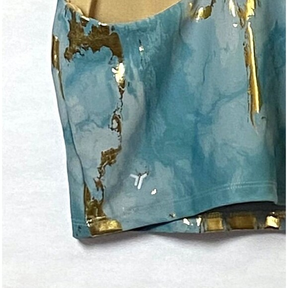 Old Navy Active Gold Paint Tank Top XL Multicolor Built In Bra Powersoft Go Dry - Picture 8 of 12